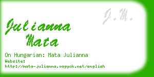 julianna mata business card